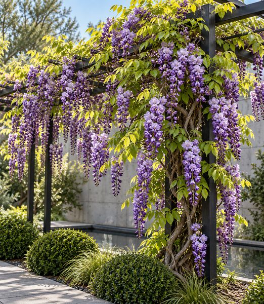 Wisteria floribunda 'Black Dragon'